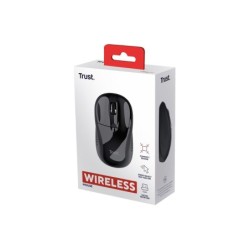 Raton trust basic optico inalambrico eco 4 botones 800/1600 dpi usb 2.0 color negro