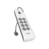 Regleta belkin bsv804vf2m de proteccion contra sobretensiones 8 tomas  2 puertos usb (2,4 a) boton de