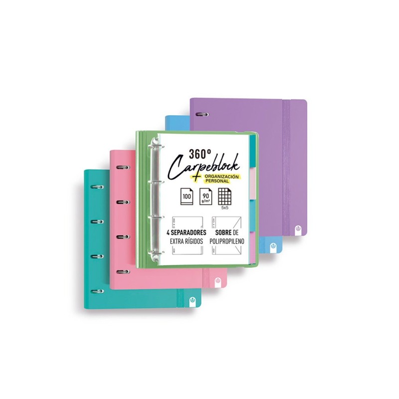 Carpeta 4 anillas de 35 mm carchivo din a4 polipropileno con recambio soft foam style Carpeta 4 anillas de 35 mm carchivo din a4 polipropileno con recambio soft foam style