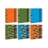 Carpeta de 4 anillas de 40 mm mixtas carton forrado folio colores surtidos camuflaje 6 diseños