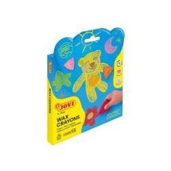 Lapices de cera jovi my first crayon forma de oso caja de 8 unidades colores surtidos
