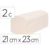Toalla secamanos bunzl greensource celulosa blanca plegado en v 2 capas 21x23 cm caja de 20 paquetes de 200