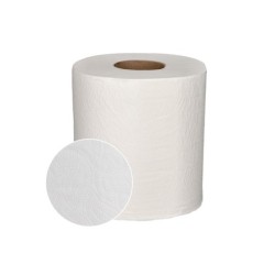 Papel secamanos bunzl greensource 2 capas celulosa blanca 200 mm x 150 mt paquete de 6 rollos