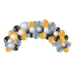 Globo 100% latex biodegradable guinarlda arco metallic colores 55 unidades colores metalicos