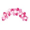 Globo 100% latex biodegradable guinarlda arco baby pink 55 unidades colores pastel