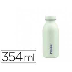 Botella portaliquidos milan acero inoxidable termo color verde 354 ml