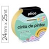 Cinta adhesiva plico para pintor especial curvas 25 mt x 24 mm