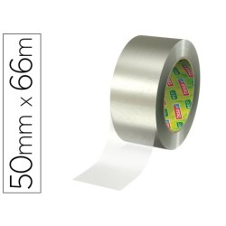 Cinta adhesiva tesa eco ultrafuerte transparente 66 mt x 50 mm para embalaje
