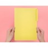 Subcarpeta cartulina liderpapel folio pestaña superior 240g/m2 amarillo