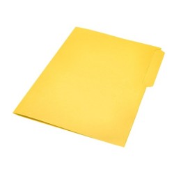 Subcarpeta cartulina liderpapel folio pestaña superior 240g/m2 amarillo