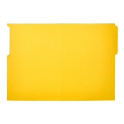 Subcarpeta cartulina liderpapel folio pestaña superior 240g/m2 amarillo