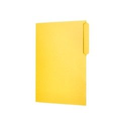 Subcarpeta cartulina liderpapel folio pestaña superior 240g/m2 amarillo