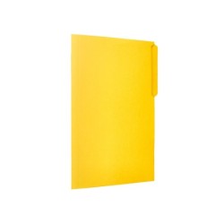 Subcarpeta cartulina liderpapel folio pestaña superior 240g/m2 amarillo