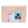 Cartulina liderpapel a4 180g/m2 crema paquete de 255 hojas en carpeta dossier transparente con cierre velcro