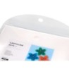 Cartulina liderpapel a4 180g/m2 blanco paquete de 255 hojas en carpeta dossier transparente con cierre velcro
