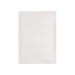 Cartulina liderpapel a4 180g/m2 blanco paquete de 255 hojas en carpeta dossier transparente con cierre velcro