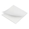 Bloc de notas adhesivas quita y pon q-connect 76x76 mm removible plastico translucido blanco 50 hojas