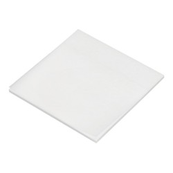 Bloc de notas adhesivas quita y pon q-connect 76x76 mm removible plastico translucido blanco 50 hojas