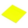 Bloc de notas adhesivas quita y pon q-connect 76x76 mm removible plastico translucido amarillo neon con 50 hojas