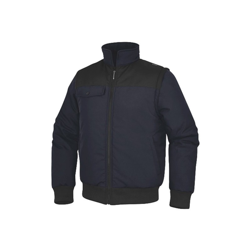 Chaleco deltaplus multibolsillos con cremallera y mangas desmontables 80% poliester 20% algodon talla