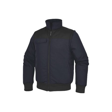 Chaleco deltaplus multibolsillos con cremallera y mangas desmontables 80% poliester 20% algodon talla