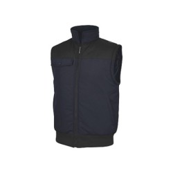 Chaleco deltaplus multibolsillos con cremallera y mangas desmontables 80% poliester 20% algodon talla