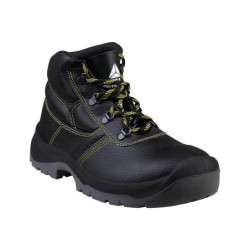 Botas deltaplus de seguridad piel crupon pigmentada suela pu bi-densidad color negro talla 47