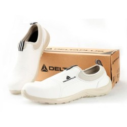 Zapatos de seguridad deltaplus microfibra pu suela pu mono-densidad color blanco talla 37