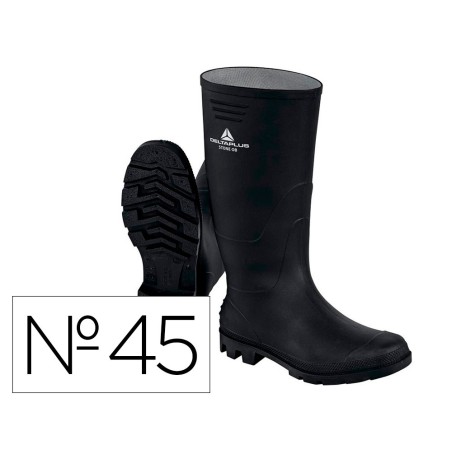 Botas deltaplus de seguridad stone pvc negro suela de tacos talla 45