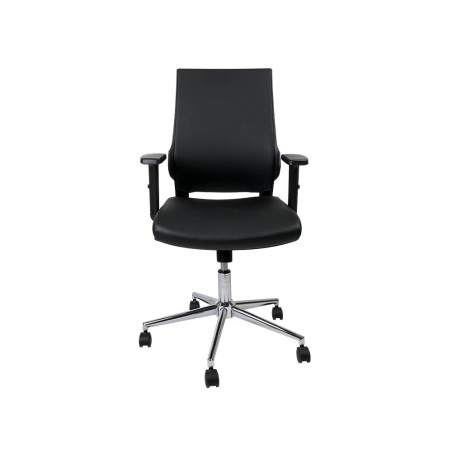 Silla giratoria q-connect respaldo medio de similpiel regulable en altura 980100x630x625 mm color negro