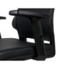 Silla giratoria q-connect respaldo medio de similpiel regulable en altura 980100x630x625 mm color negro