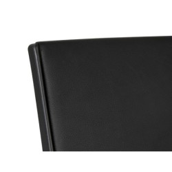 Silla giratoria q-connect respaldo medio de similpiel regulable en altura 980100x630x625 mm color negro