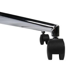 Silla giratoria q-connect respaldo medio de similpiel regulable en altura 980100x630x625 mm color negro