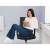 Silla giratoria q-connect respaldo medio de similpiel regulable en altura 980100x630x625 mm color negro
