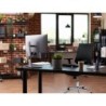 Silla giratoria q-connect respaldo medio de similpiel regulable en altura 980100x630x625 mm color negro