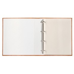 Album de fotos liderpapel anillas serie classic con 20 hojas autoadhesivas color marron