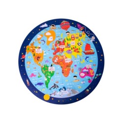 Puzle apli circular mapamundi 48 piezas