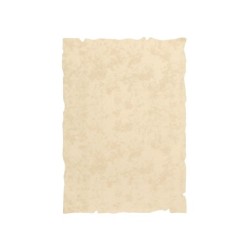 Papel pergamino liderpapel din a4 con bordes 180 gr color crema paquete de 50 hojas