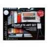 Set de pinturas daler rowney 115 piezas con caballete de aluminio plegable 457x73x584 mm