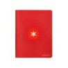 Libreta antartik a5 plus cosida 48 hojas 90g/m2 rayado horizontal con margen 6 colores surtidos