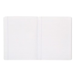 Libreta antartik a5 plus cosida 48 hojas 90g/m2 rayado horizontal con margen 6 colores surtidos