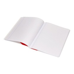 Libreta antartik a5 plus cosida 48 hojas 90g/m2 rayado horizontal con margen 6 colores surtidos
