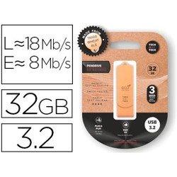 Memoria usb tech one tech ecotech biodegradable 32 gb usb 3.2