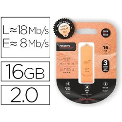 Memoria usb tech one tech ecotech biodegradable 16 gb usb 2.0