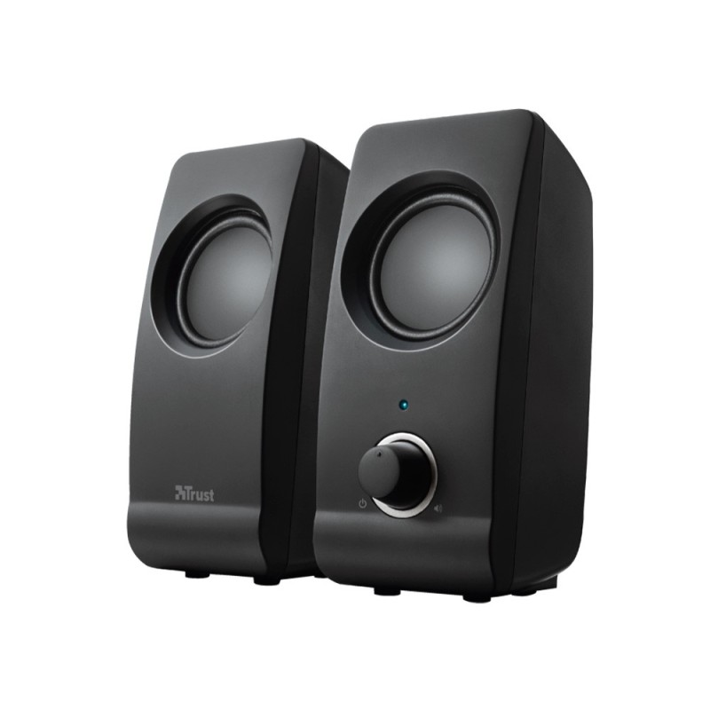 Altavoces trust remo 2.0 potencia maxima 16 w control volumen conexion usb 2.0 jack 3.5 mm color negro Altavoces trust remo 2.0 potencia maxima 16 w control volumen conexion usb 2.0 jack 3.5 mm color negro
