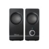 Altavoces trust remo 2.0 potencia maxima 16 w control volumen conexion usb 2.0 jack 3.5 mm color negro