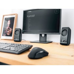 Altavoces trust remo 2.0 potencia maxima 16 w control volumen conexion usb 2.0 jack 3.5 mm color negro