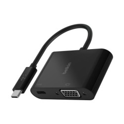 Adaptador belkin avc001btbk usb-c a vga  carga color negro