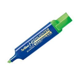 Rotulador artline fluorescente eks-600 verde punta biselada
