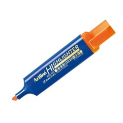 Rotulador artline fluorescente eks-600 naranja punta biselada